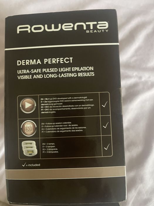 Depiladora a luz pulsada Rowenta Derma Perfect - IPL Original