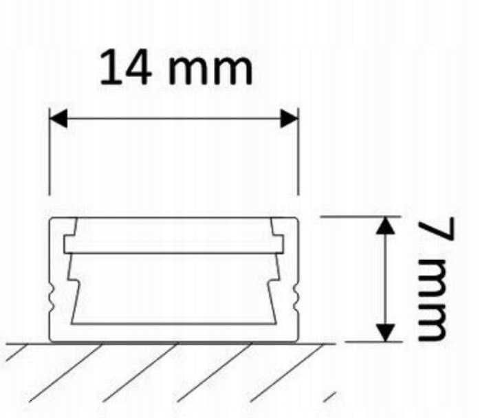 Profil nakładany LED DESIGN LIGHT LINE MINI 3m biały + klosz mleczny