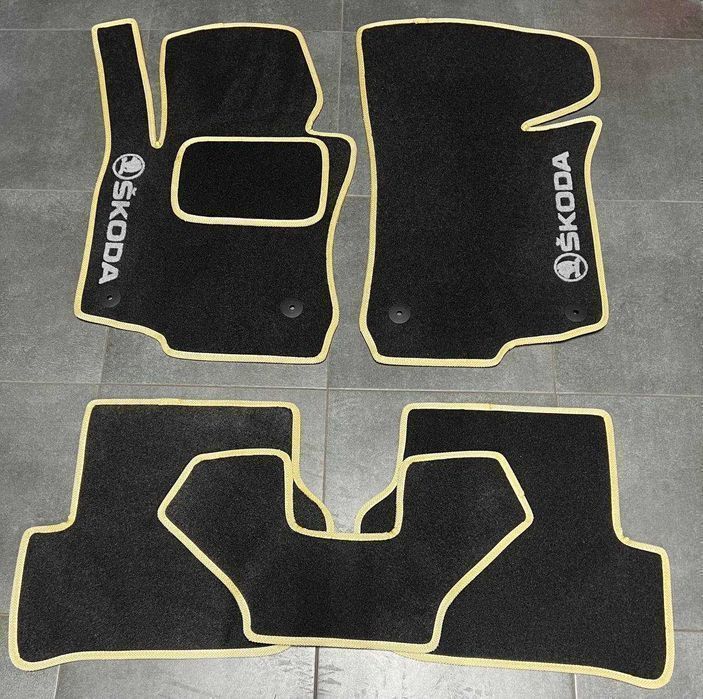 Коврики в салон ворсові для Octavia/Fabia/Karoq/Kodiaq/Rapid