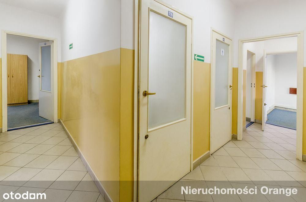 Duża działka z budynkiem biurowo-magazynowym