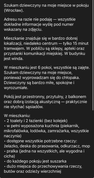Pokuj do wynajmu