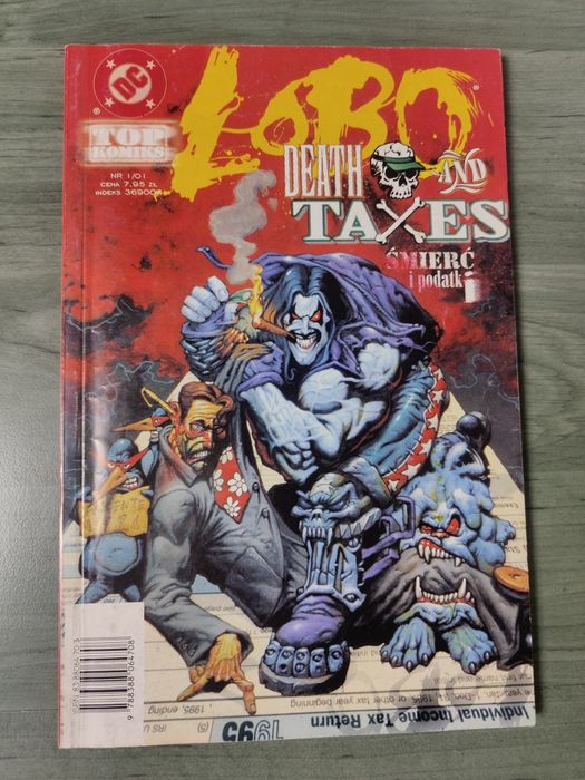 Komiks DC LOBO Death and Taxes Śmierć i Podatki NR 1/01 TOP KOMIKS