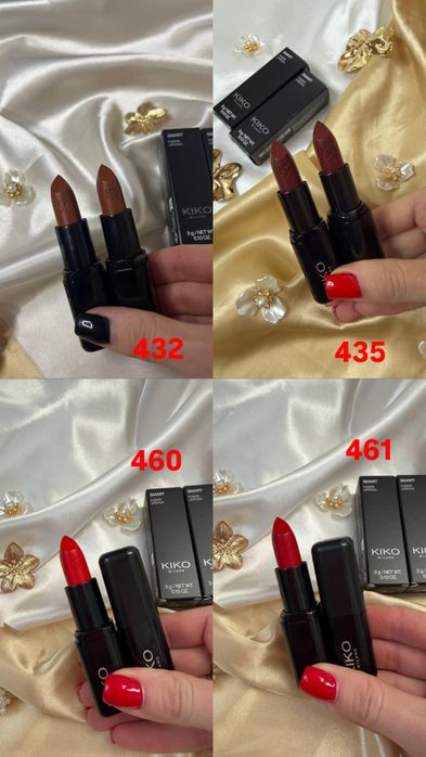 Помада Smart fusion lipstick kiko milano кремова помада кіко мілано 401 404 405 407 408 409 412 415 416 422 432 458 460 461