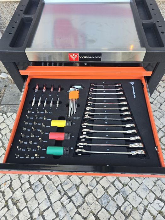 Carrinho de ferramentas 4 gavetas completas novo