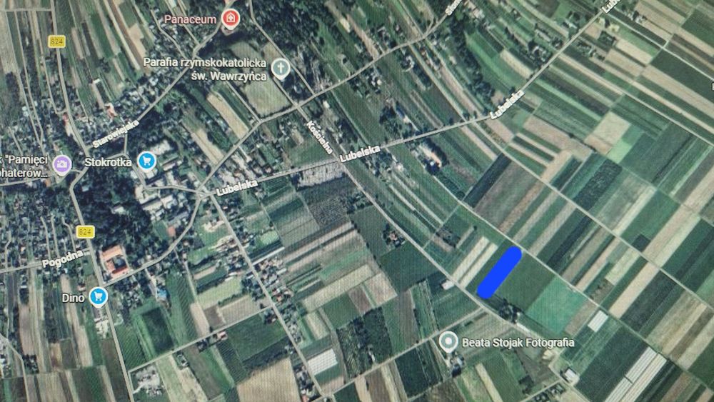 Sprzedam pole 5400m2  Karczmiska 2
