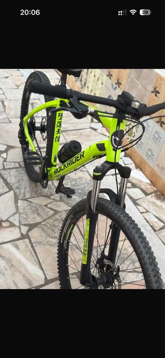 BICICLETA MTB ROCKRIDER (Quadro L) Neon 27.5 - Semi-Nova / Pouco Uso!