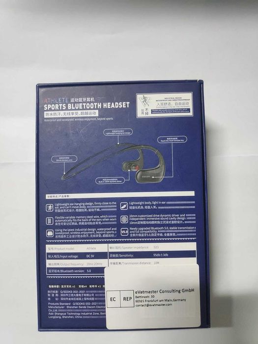 DACOM Sportowe słuchawki bluetooth z redukcją szumów