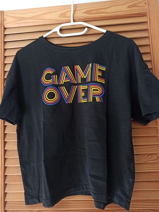 Sinsay t-shirt boxy roz.