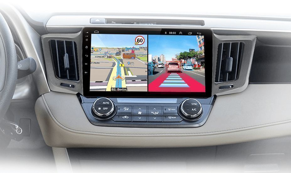 Radio Android 15 10,1” CarPlay Android Auto – Toyota RAV4 2012–2018 2GB/32GB GPS Nawigacja Stacja Multimedialna WiFi Bluetooth PL