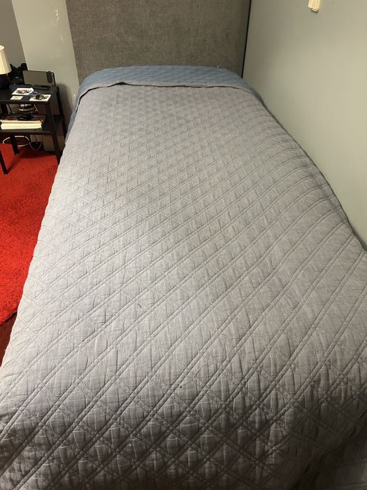 Colcha tipo edredon reversivel solteiro 1,70*2,50 cm Textura