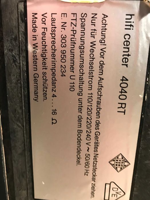Telefunken hifi Center 4040 RT