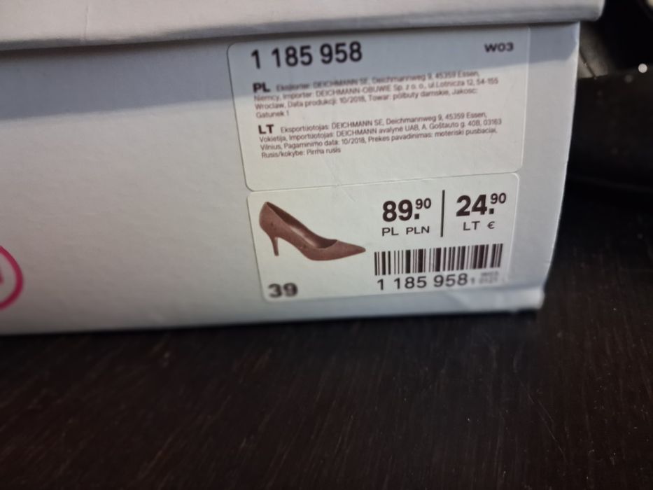 Czarne brokatowe buty roz.39