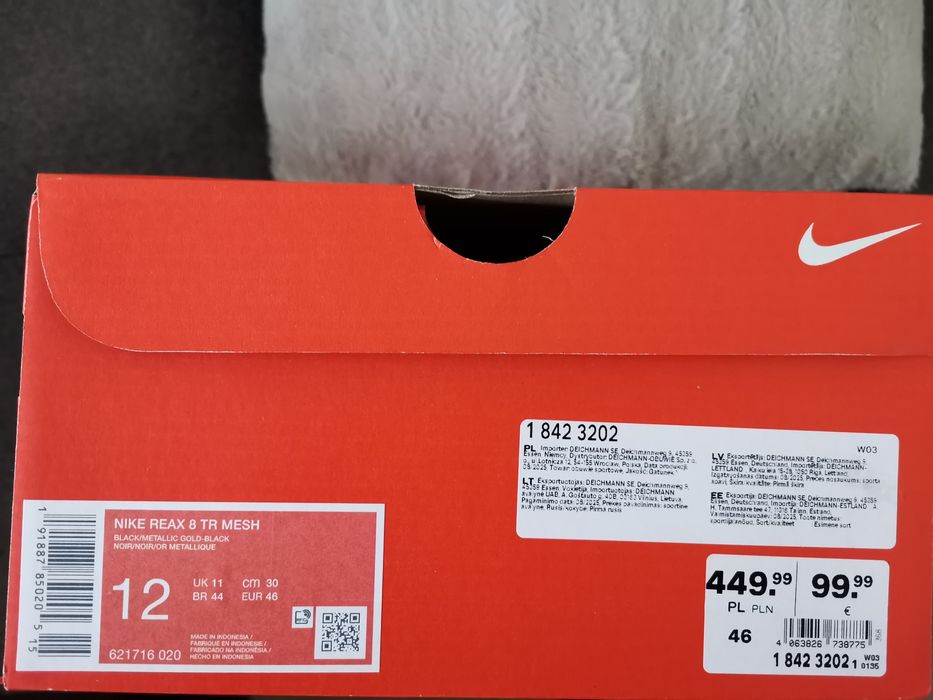 Buty nowe Nike Reax rozmiar 46