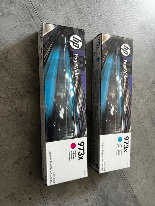 Tusze do HP 973x niebieski i czerwony
