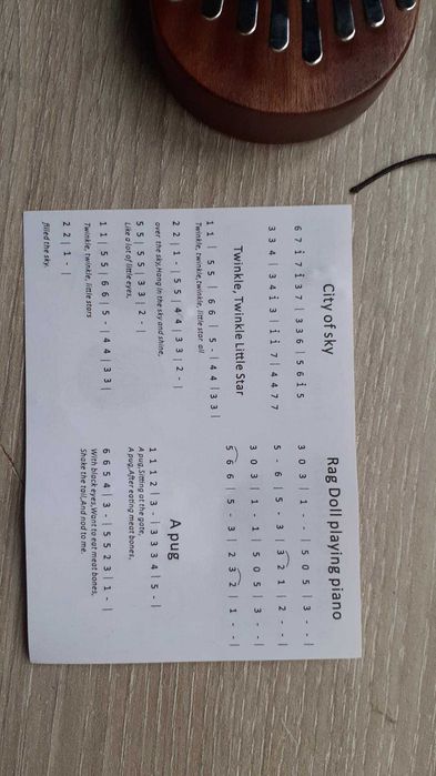 Kalimba instrumento musical NOVO