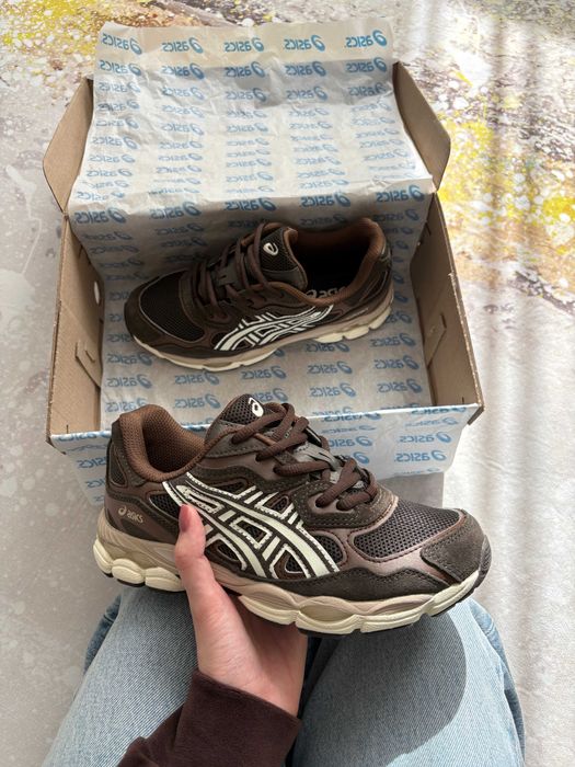 ‼️ НОВІ Кросівки Asics Gel NYC Black Coffee Brown