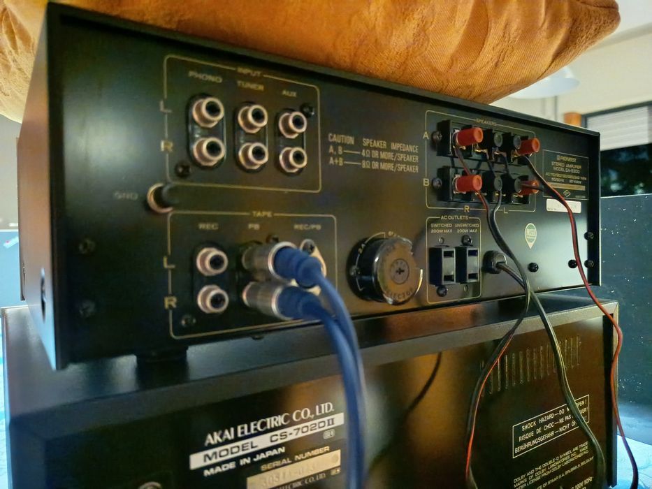 Amplificador Pioneer SA-5300 / Deck Akai CS-702DII / Colunas TEAC  TC-X350i