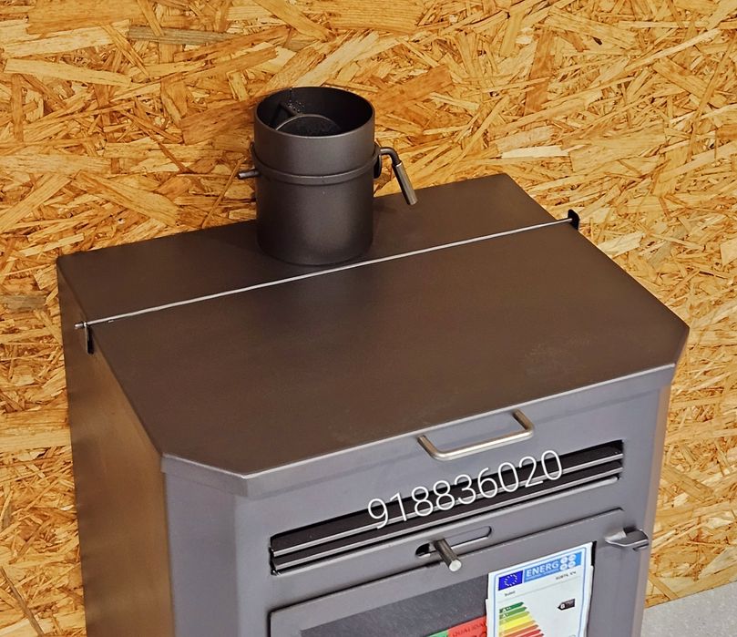 Salamandra Com Forno a Lenha NOVAS - 10.4Kw - FABRICADO PORTUGAL