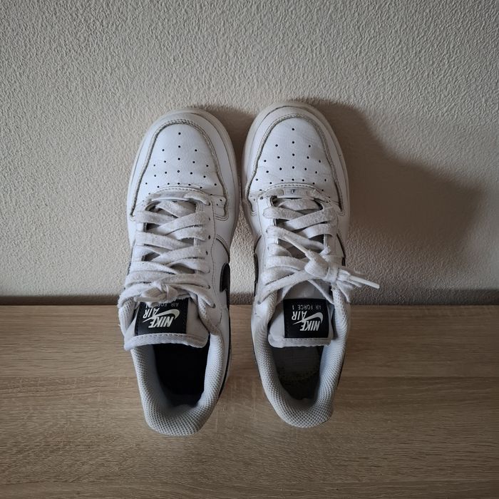 Nike Air Force 1 Low 37,5 biale czarne skorzane sneakersy lego