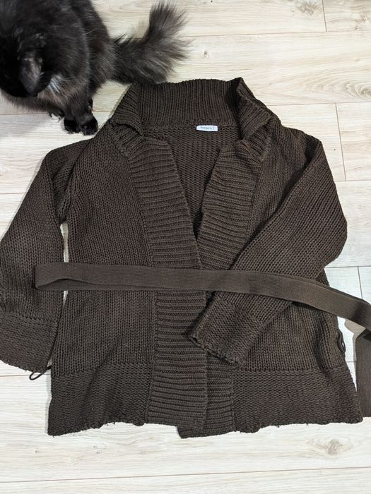 Sweter Cardigan brązowy