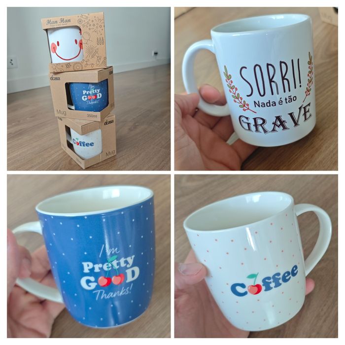 Canecas variadas (preço unitário)