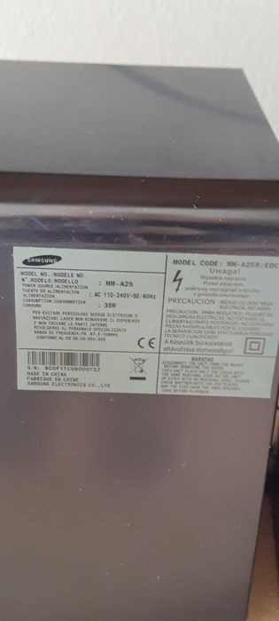 Wieża Samsung MM-A25 pilot wysyłka
