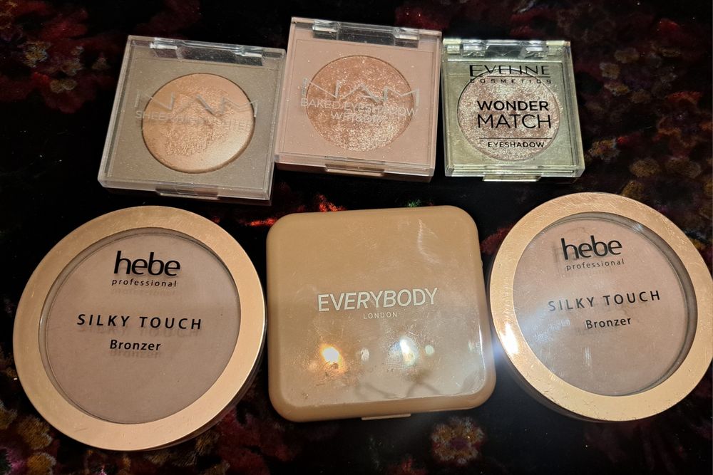 NAM rozświetlacz, cień, HEBE BRONZER, Everybody bronzer, Eveline cień