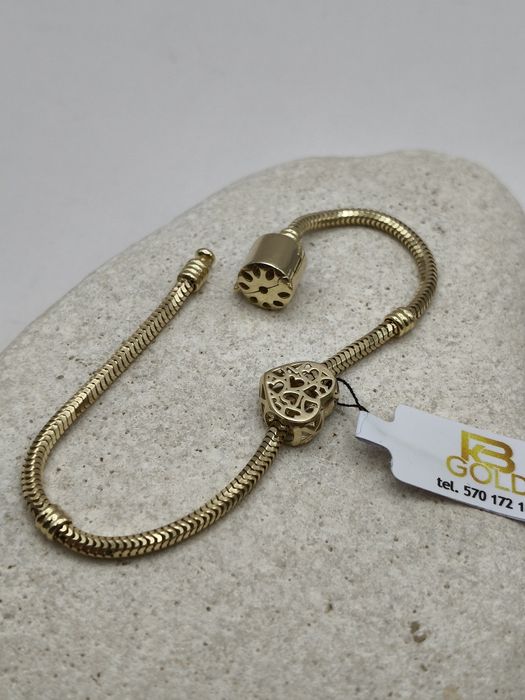 Złoty Charms Pr.585 Nowy Zapraszamy