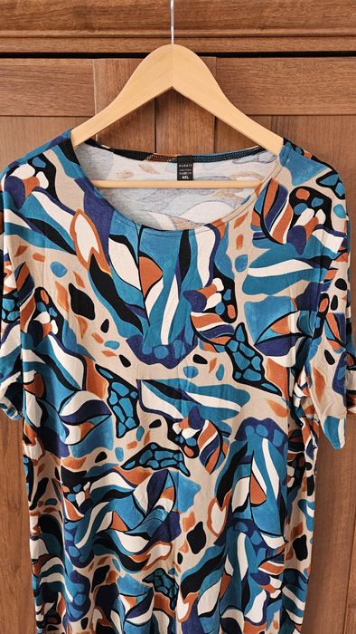 Sukienka krótki rękaw lekka 48-4XL Mabaj