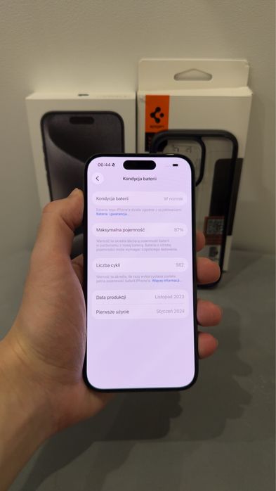 iPhone 15 Pro igła dowód zakupu