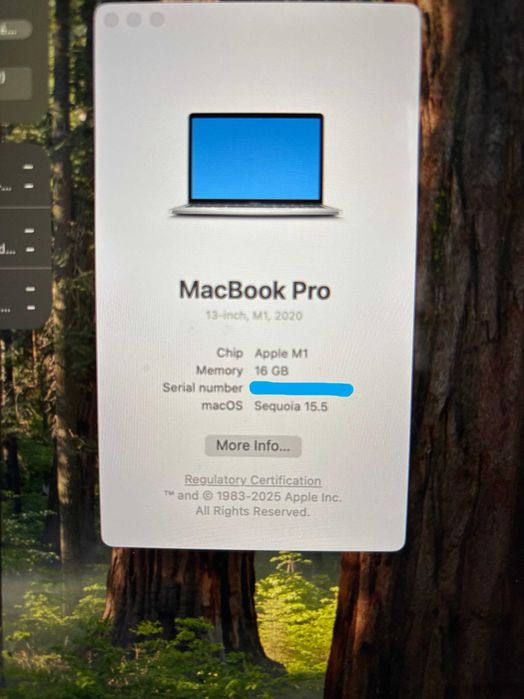 MacBook Pro 13" M1 2020 | 16GB RAM | 256GB SSD | Excelente estado