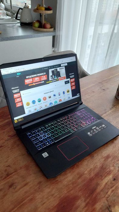 Acer Nitro 5  / CPU I5  / RTX 2060 / 17,3 cala / 1Tb / jak nowy