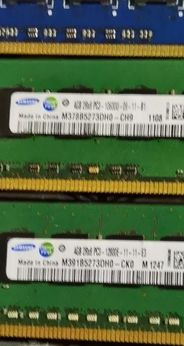 Pamięci RAM 2GBx2, 4GBx4 DDR3 6szt