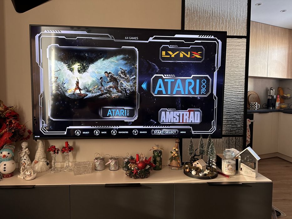 Retro konsola 46 tys gier 2 pady bezprzewodowa Amiga Psx Atari MAME SNES