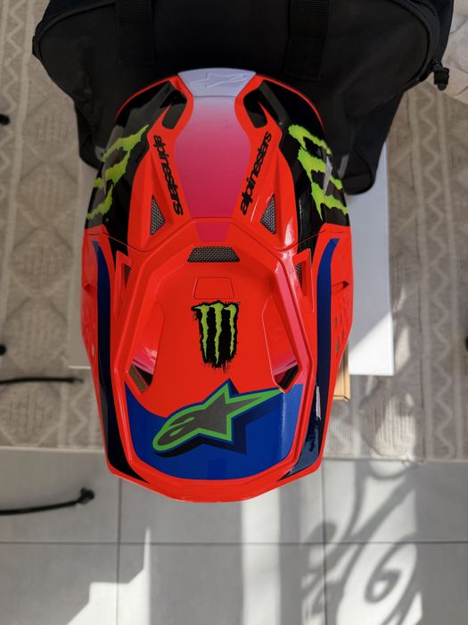 Шлем Alpinestars Supertech M10 Deegan Orange Pink Purple