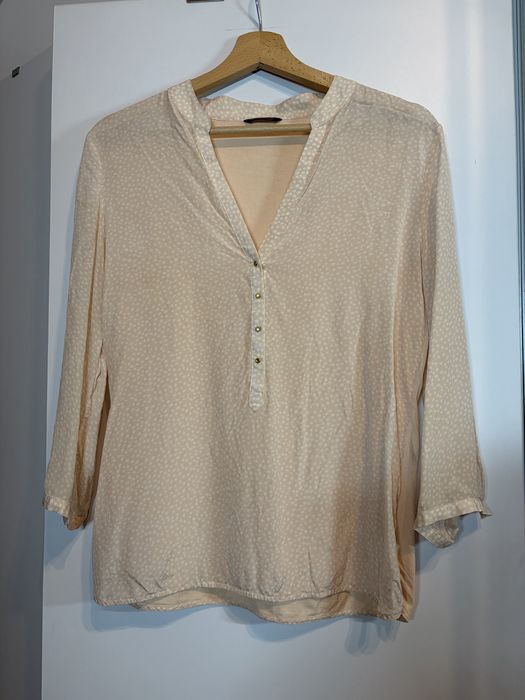 Różowa bluzka Massimo Dutti M różowa koszula Massimo Dutti 38 bluzka M