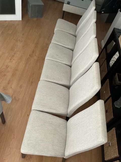 Conjunto 6 Cadeiras Sala Cinzentas