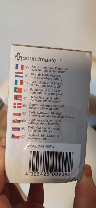 Radio sieciowo-bateryjne DAB+ FM Soundmaster DAB150SW