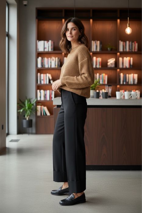 Wełniany sweter z moherem BENETTON | M | nowy