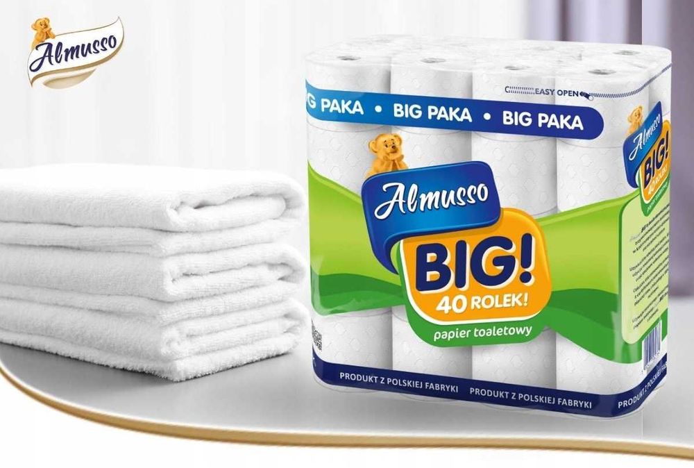 Papier toaletowy bezzapachowy Almusso 40 szt.