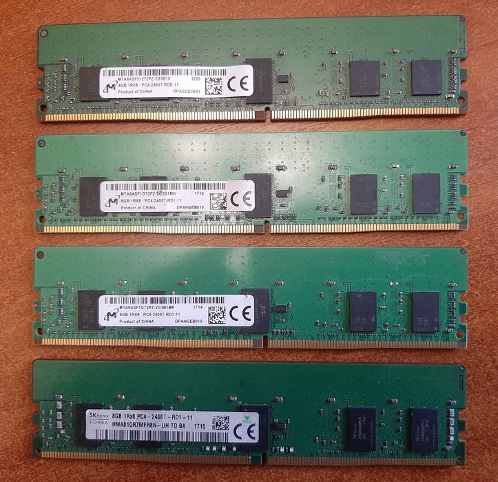 ОЗУ DDR4 2400, 4 та 8 Гб серверна
