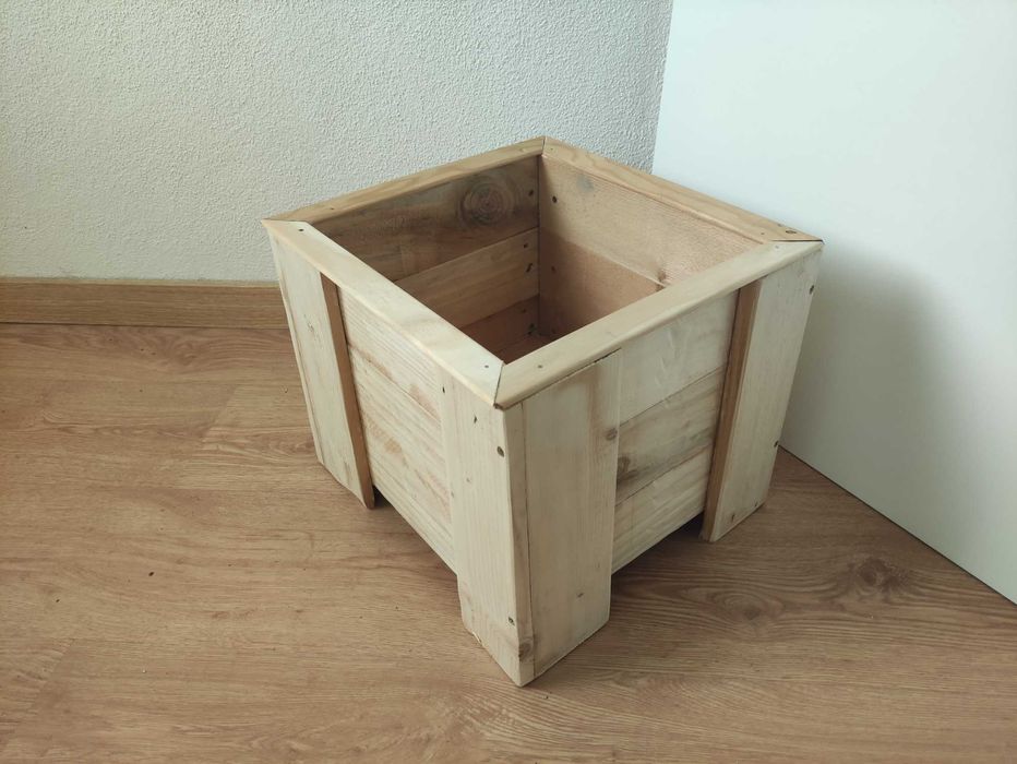 Vaso de madeira diy