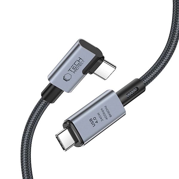 Kabel Tech-Protect UltraBoost Max L USB-C 4.0 (prosty) / USB-C 4.0 (ką