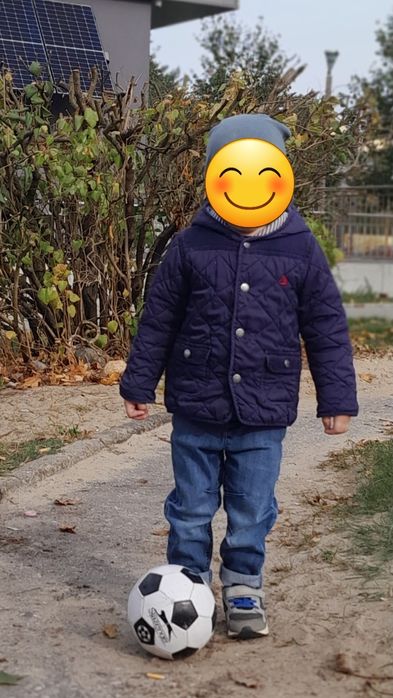 Granatowa kurteczka dla chłopca rozmiar 86-92