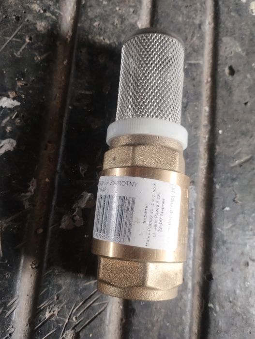 Zawór zwrotny z koszykiem 1"