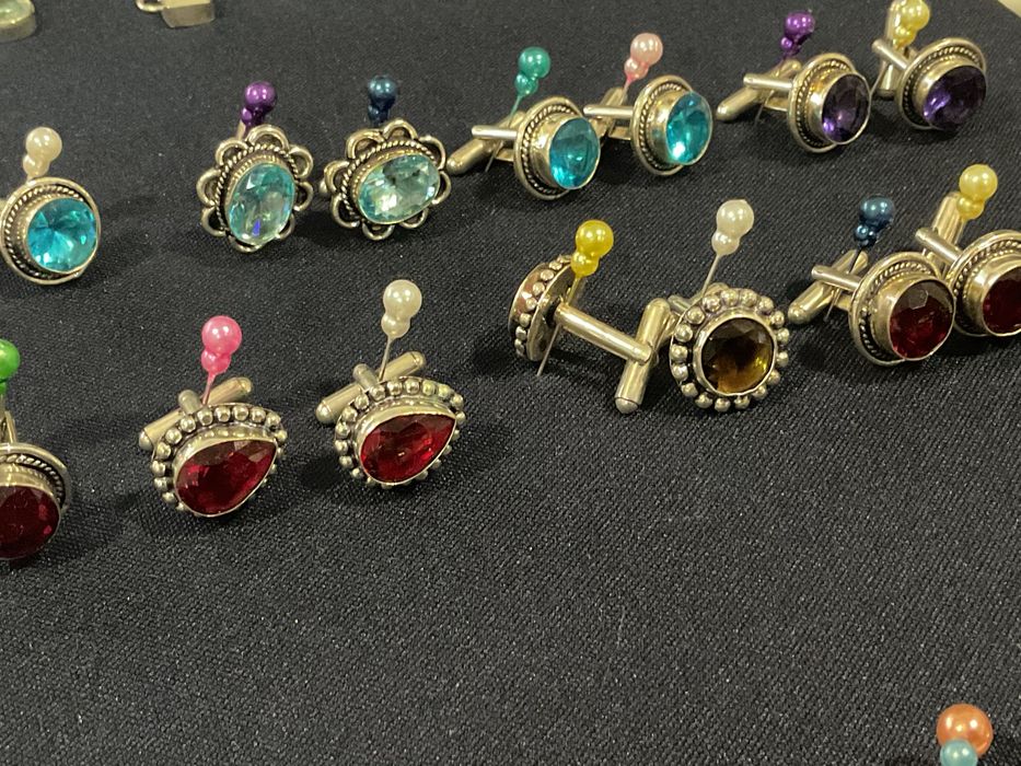 Botões de punho prata 925