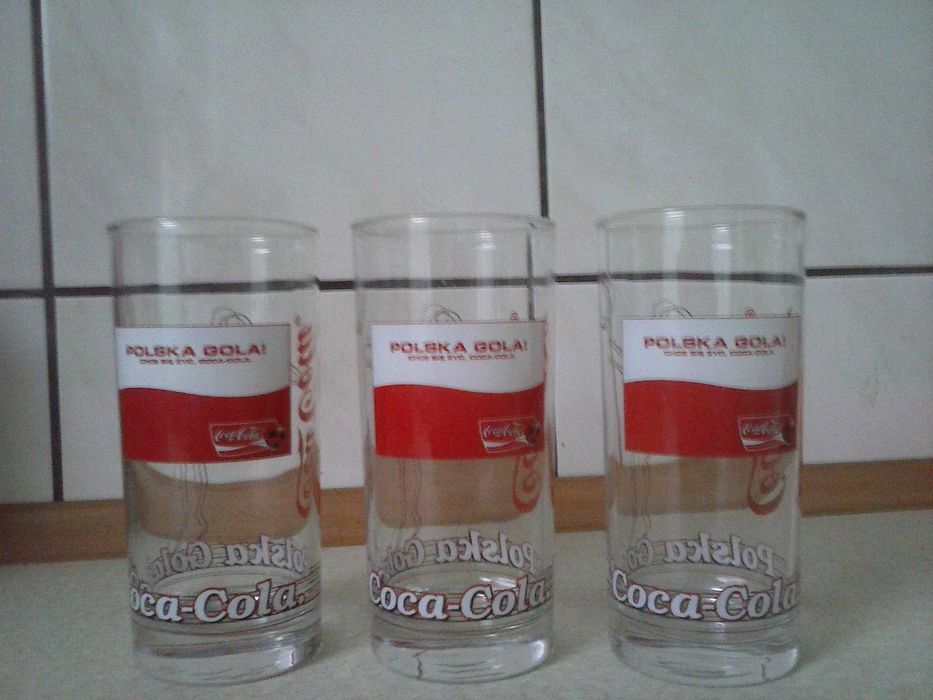 Szklanki Coca-Cola