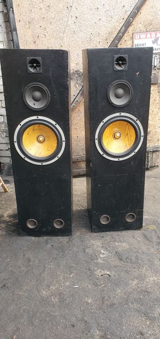 Duże kolumny głośnikowe podłogowe stereo