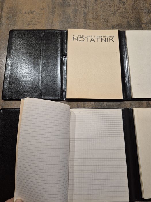Zabytkowe notatniki nowe PRL.