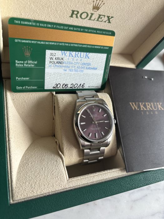 Rolex oyster perpetual 34mm GRAPE